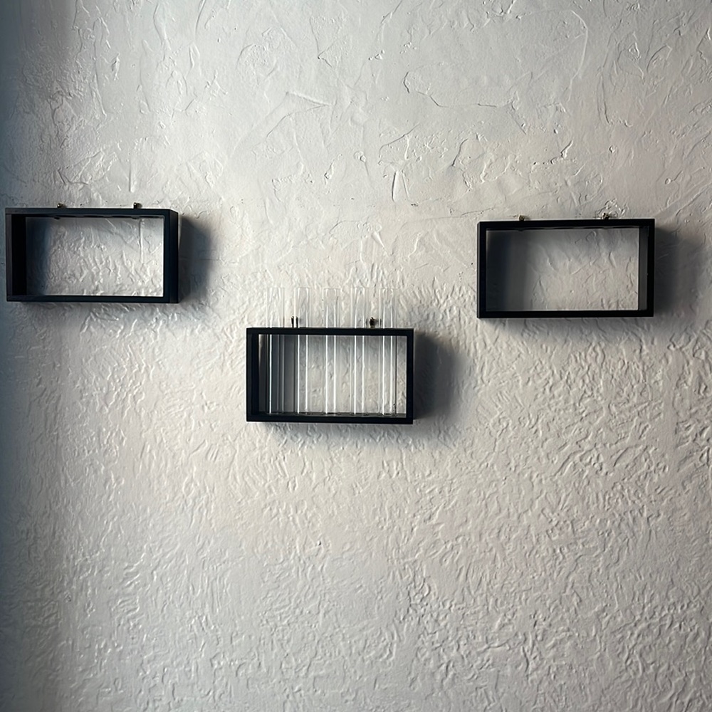 Three plant tubes and wall hangings there are 3 and the tubes